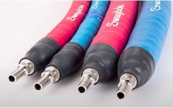 A variety of insulated cooling hoses from Swagelok