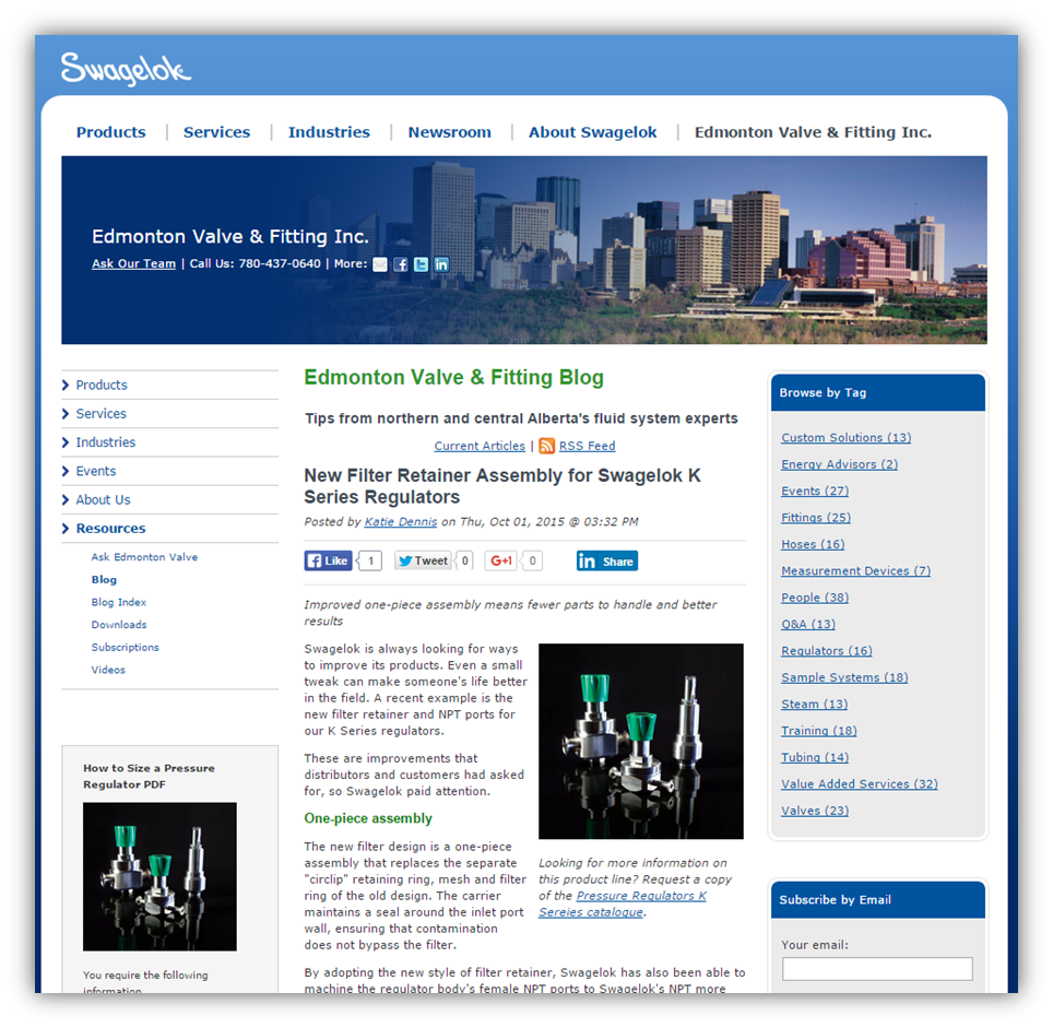 Edmonton Valve Swagelok