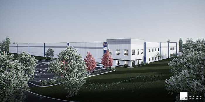 新しいスウェージロック・ディストリビューション･センターの完成予想図