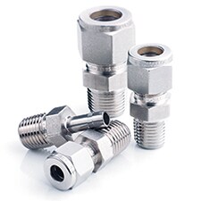 What is the best way to identify different thread sizes on fittings?
