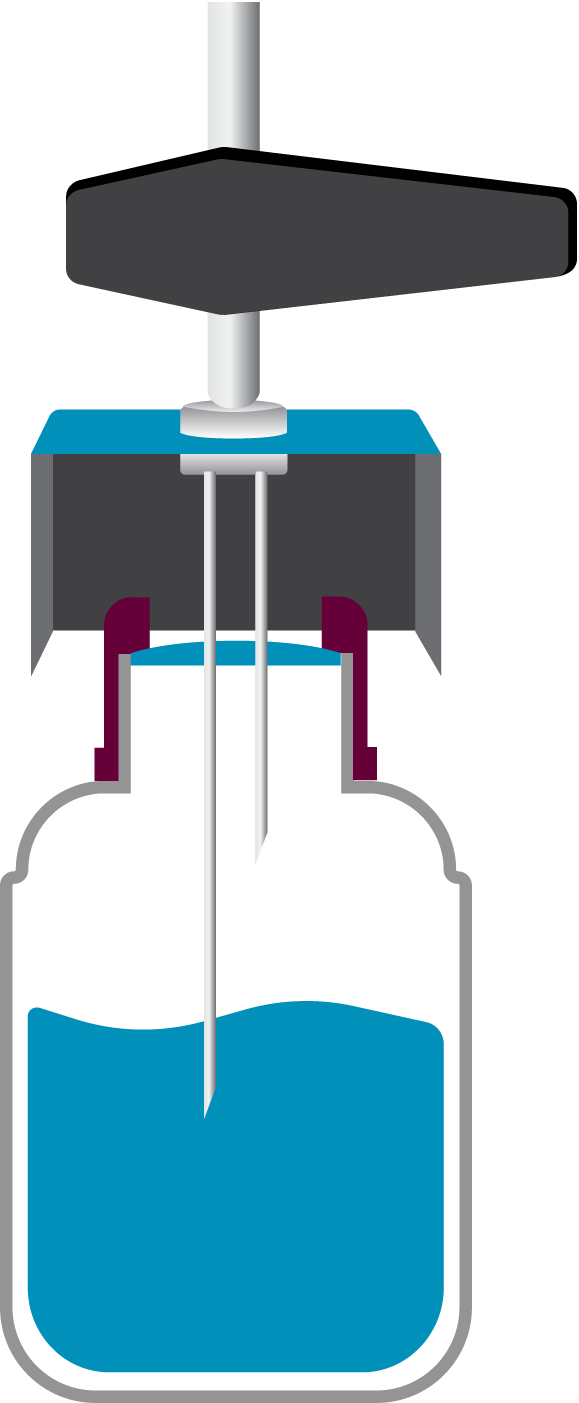 Schéma d’une bouteille d’échantillonnage