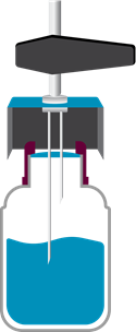 Sampling bottle diagram