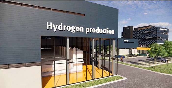 PtX facility for large-scale green hydrogen production and storage