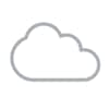 icono de nube gris