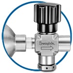 Geared valve assemblies ensure that all valves required to collect a sample are activated in the correct sequence.