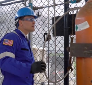 旧タイプのガス供給システム 旧タイプのガス供給システム