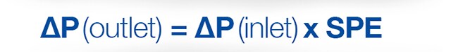 degree outlet pressure variation formula