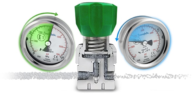 variación en la presión de salida en un regulador reductor de presión