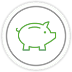 Piggy bank icon