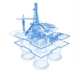 North Sea oil and gas platform