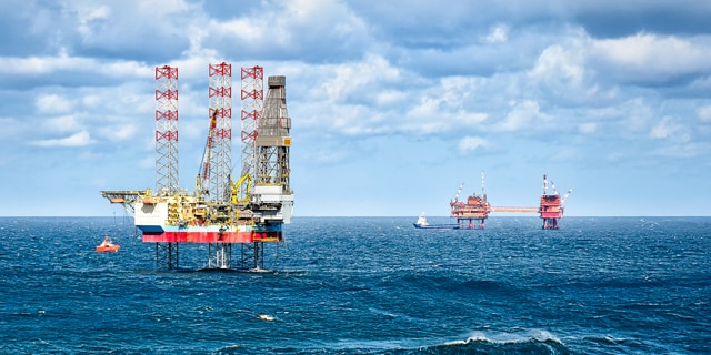 North Sea oil and gas platform