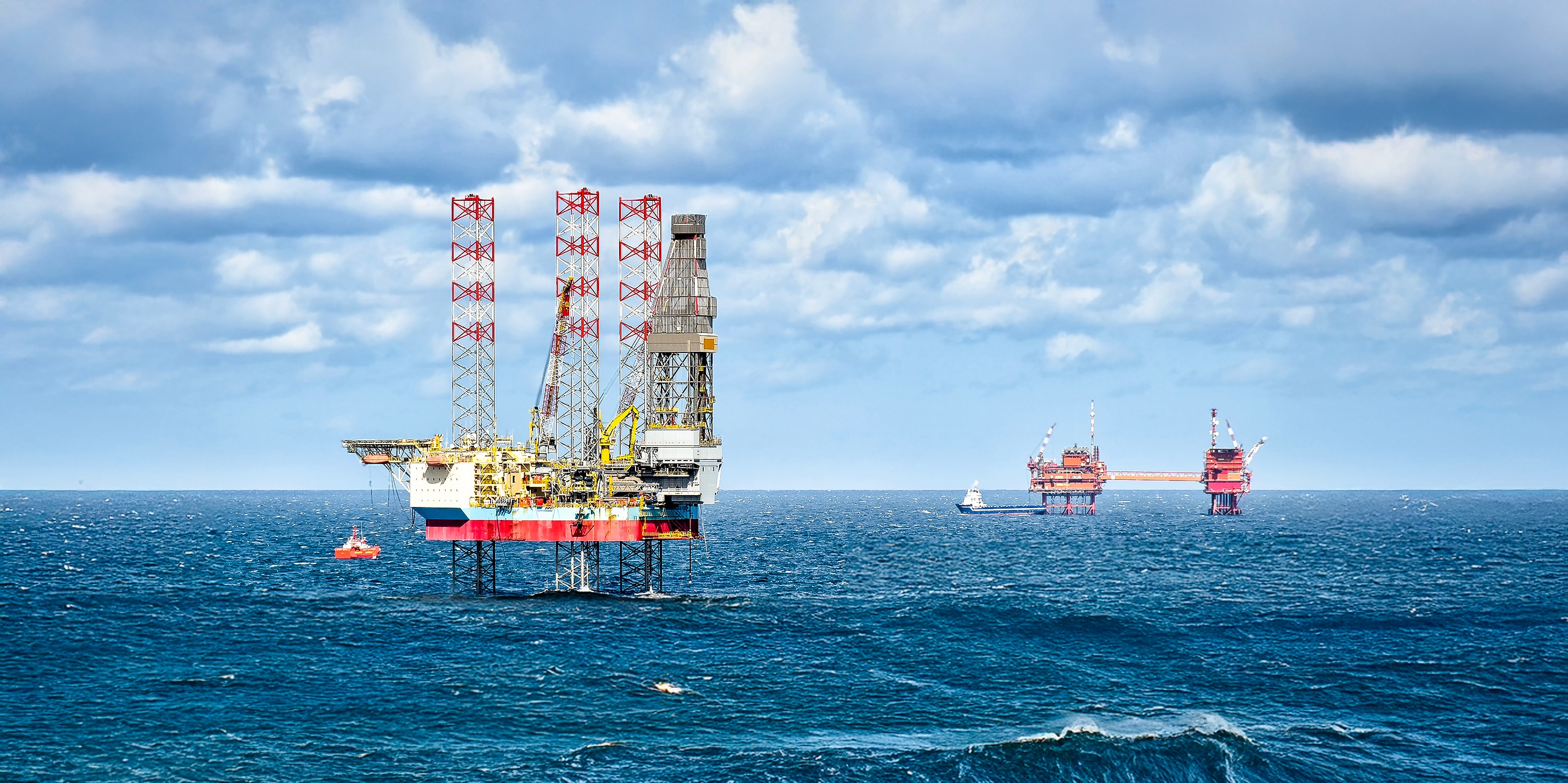 North Sea oil and gas platform