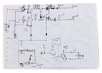 Rough sketch of hydraulic power unit design