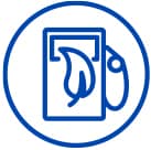 Hydrogen refueling station icon