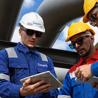 Swagelok field engineers working to improve pilot plant reliability