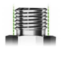 Raccord à filetage cylindrique