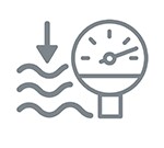 Druckbeaufschlagung der Probe einer flüssigen Chemikalie so hoch wie möglich halten