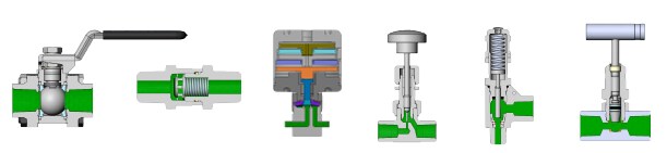 valve cutaways showing flow 