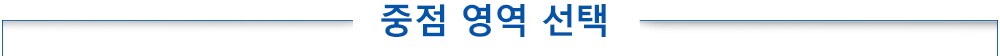중점 영역 선택