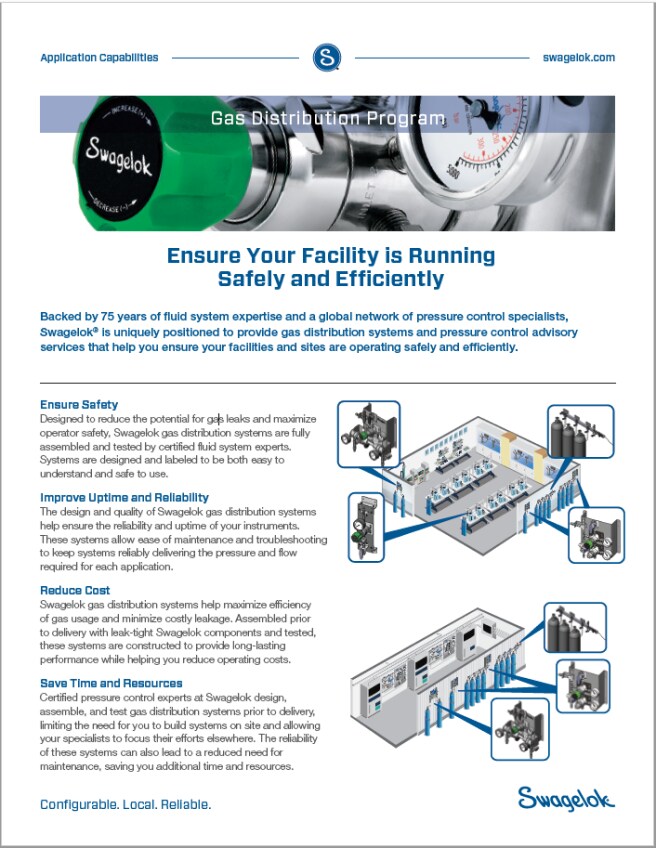 Gas Distribution Program Swagelok