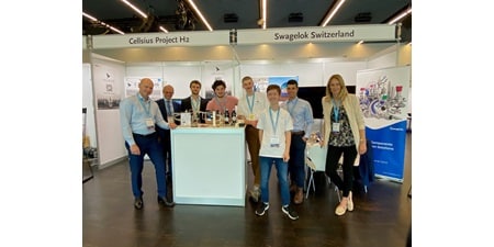 Swagelok booth at Powerfuel Lucerne