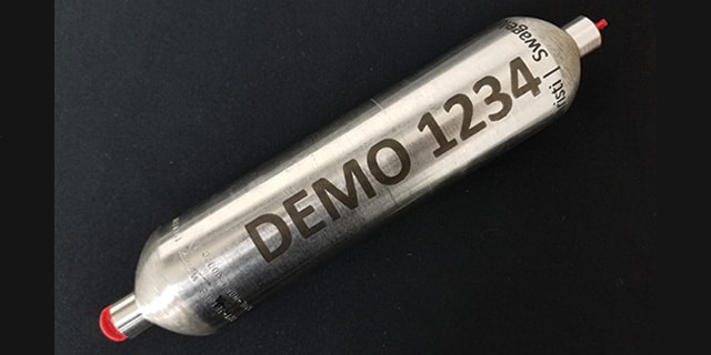 image of laser engraved sample cylinder