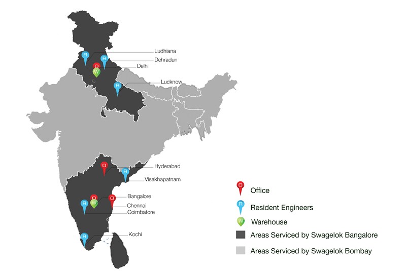 Swagelok Bangalore India presence