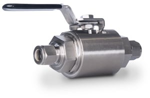 gb series ball valve from swagelok with integral swagelok tube fitting ends