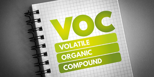 Volatile organic compound notebook