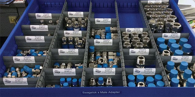 image of swagelok vendor managed inventory cabinet