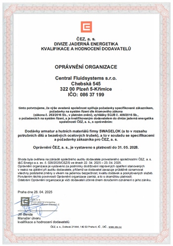 certificateCEZ