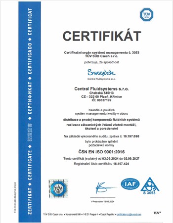 Certificate ISO 9001