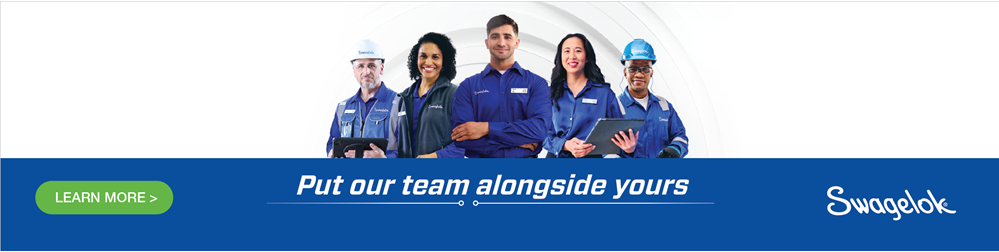 Swagelok Put Our Team Alongside Yours Banner