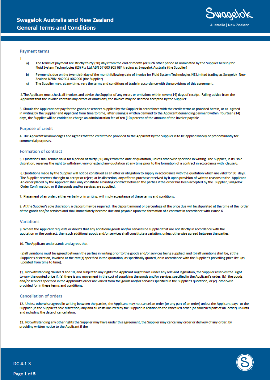 Terms of Trade Image