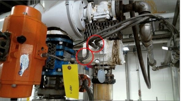 failing hose near end connections