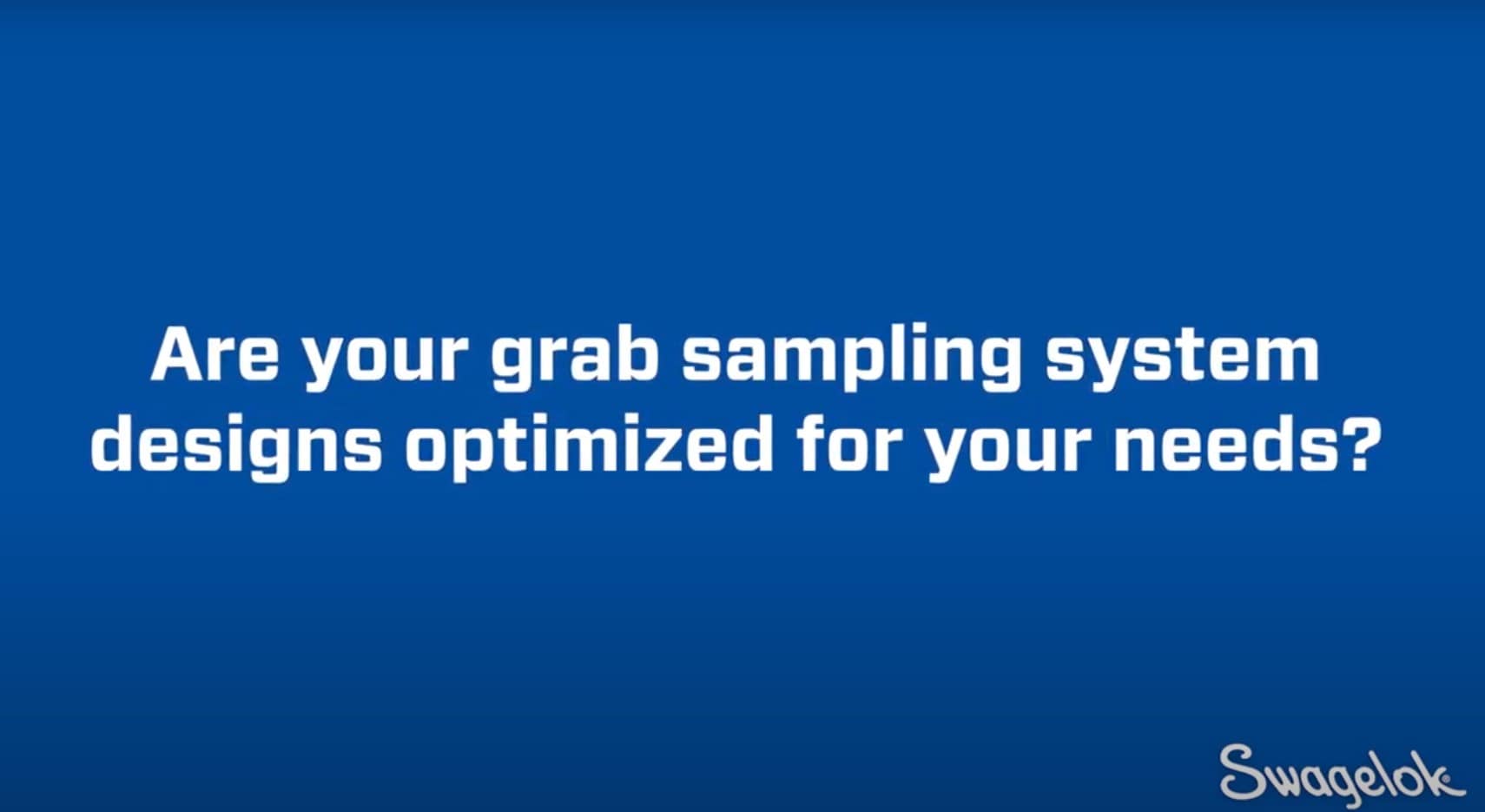 Sampling system optimization