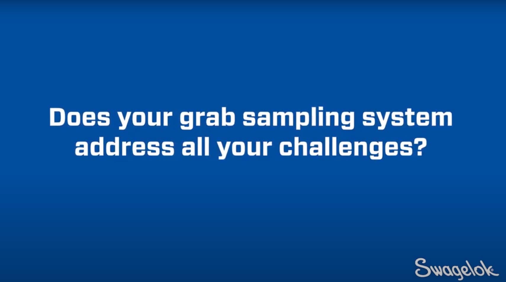 configurable grab sample systems