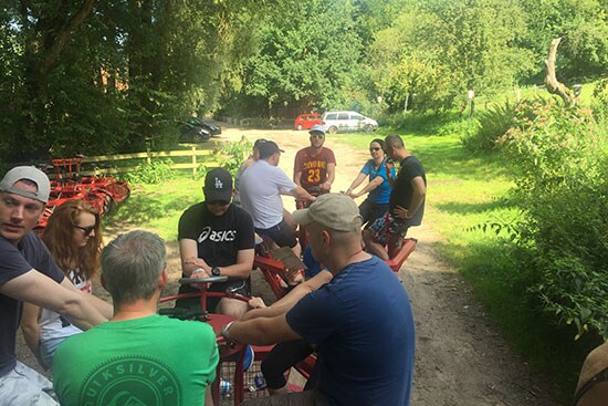 Draisinenfahrt mit dem Swagelok Hamburg Team in Ratzeburg