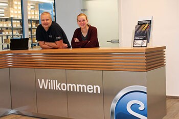 Verkaufstresen von vorn - Swagelok Hamburg