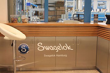 Verkaufstresen von Swagelok Hamburg