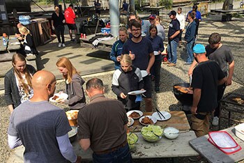 Grillen nach dem Kletterpark-Event