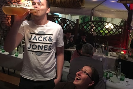 Stiefeltrinken in München