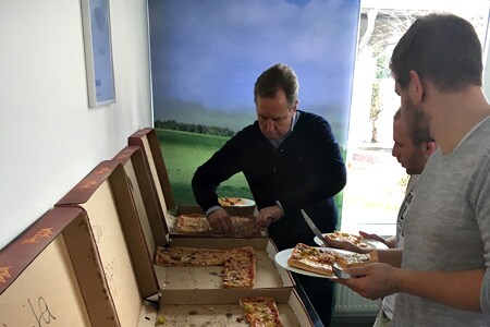 Pizzarunde zum Geburtstag