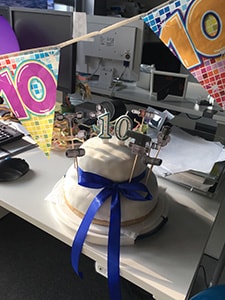 Jubiläumstorte - 10 Jahre