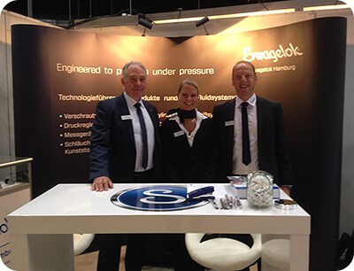 Swagelok Mitarbeiter auf der MEORGA 2015