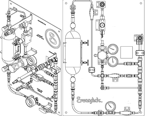 CAD-Modell – Wasserstoff-Probenahmesystem für Hochdruckanwendungen