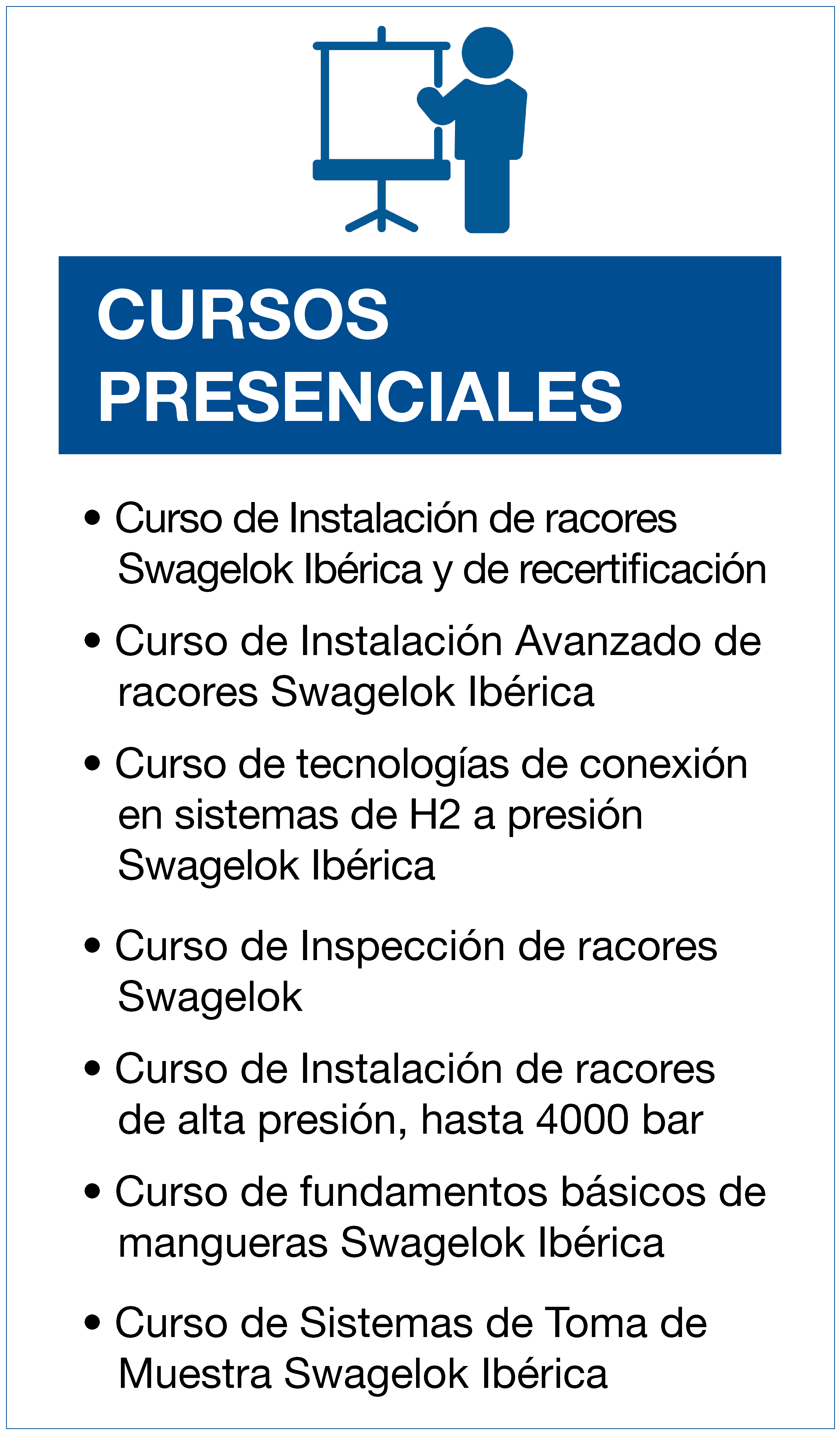 Cursos Swagelok Ibérica
