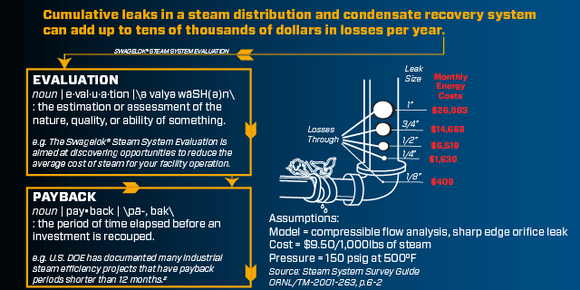 steam cost and payback