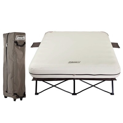 3rd place coleman queen mattress, cot, and pump combo