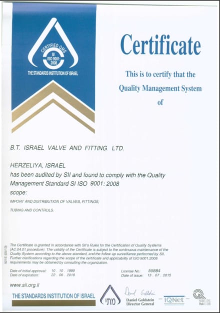 ISO 9001 Certificate